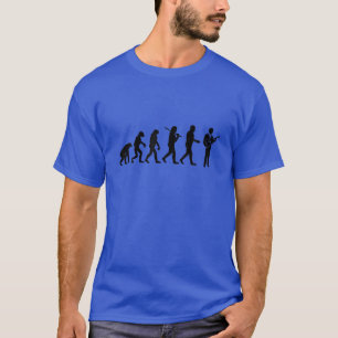 Funny Evolution Of Man - Guitar Player Guitarist G T-Shirt