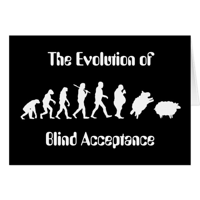 Funny Evolution of Man Parody (Front Horizontal)