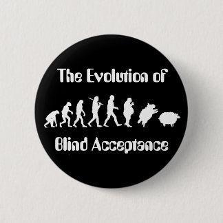Funny Evolution of Man Parody 6 Cm Round Badge
