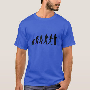 Funny Evolution Of Man - Singing Singer T-Shirt