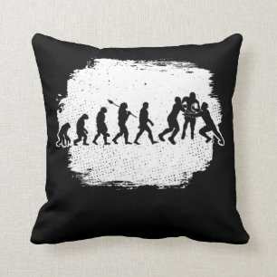 Funny Evolution Of Rugby Cushion