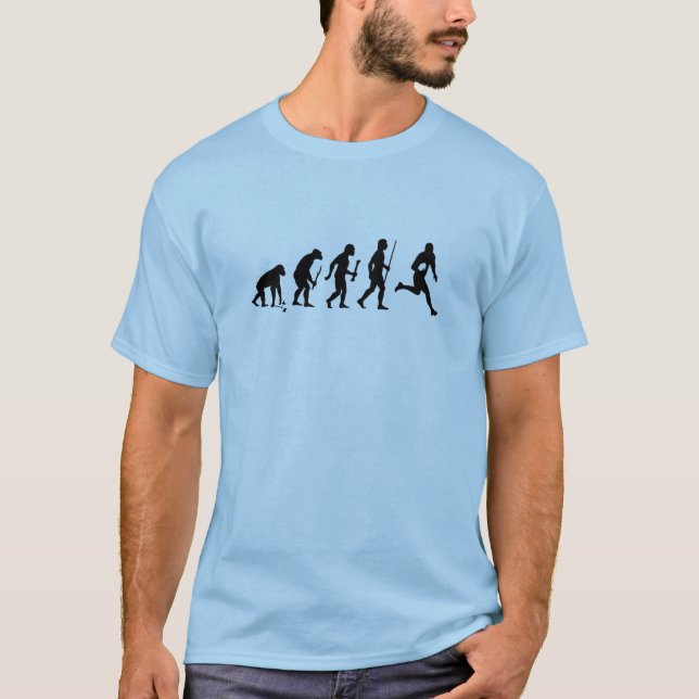 Funny Evolution of Rugby T-Shirt (Front)