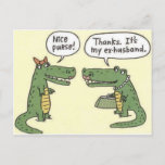 Funny Ex Husband Alligator Purse Postcard<br><div class="desc">Funny Ex Husband Alligator Purse</div>