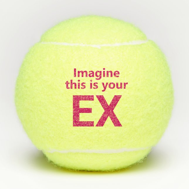 Funny Ex-Husband Tennis Balls (Front)