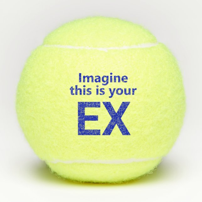 Funny Ex-Wife Tennis Balls (Front)