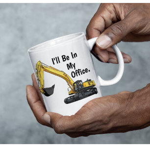 Funny Excavator Heavy Equipment Operator Office Coffee Mug