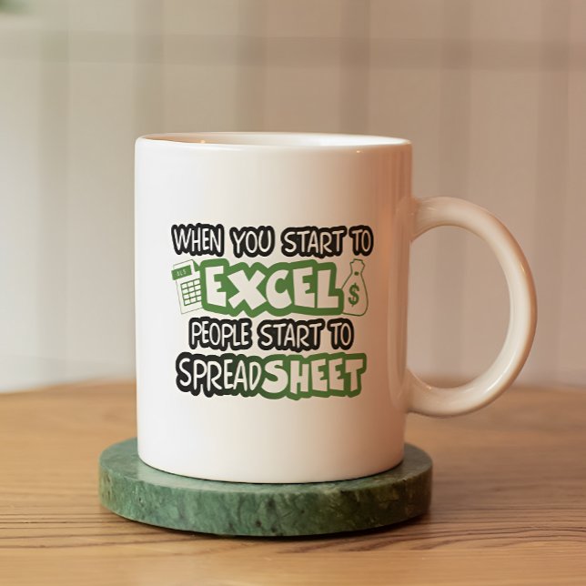 Funny Excel and Spreadsheet Accounting  Coffee Mug (Creator Uploaded)