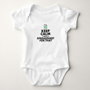Funny Excel Spreadsheets Lover Gift Baby Bodysuit