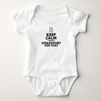 Funny Excel Spreadsheets Lover Gift Baby Bodysuit