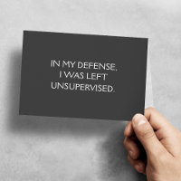 Funny Excuse I'm Sorry Card