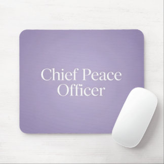 Funny Executive Title Minimalist Purple Mouse Mat