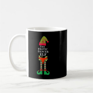 Funny Exotic Dancing Elf Matching Group Christmas Coffee Mug