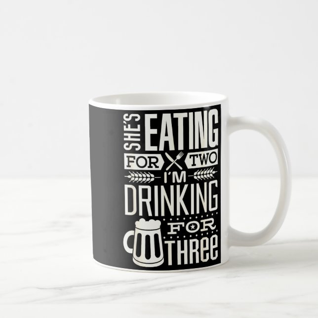 Funny Expecting Dad Shirt For Pregnancy New Dad Fa Coffee Mug (Right)