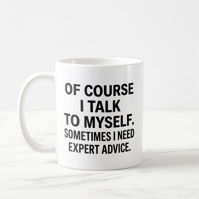 Funny Expert Advice Mug Gag Gift (Left)