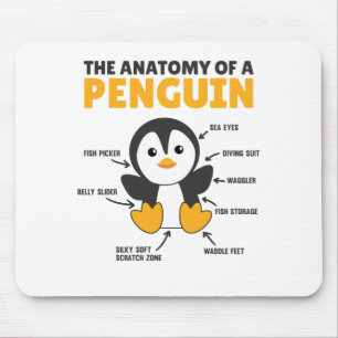 Funny Explanation Of A Penguin The Anatomy Mouse Mat