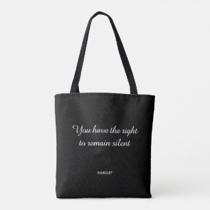 Funny Expression Yoga Meditation Circles Pattern Tote Bag