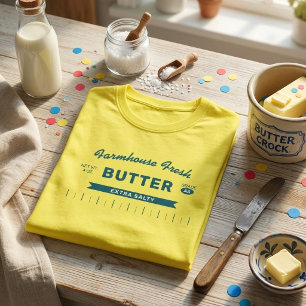 Funny "Extra Salty" Butter Stick Yellow Custom T-Shirt