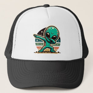 Funny Extraterrestrial Alien Dabbing Trucker Hat
