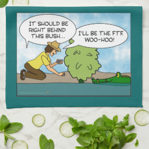 Funny  Extreme Cache Geocaching Gift Custom Tea Towel