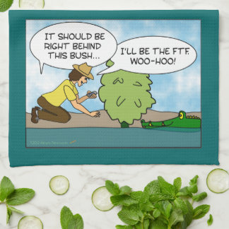 Funny  Extreme Cache Geocaching Gift Custom Tea Towel