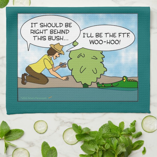 Funny  Extreme Cache Geocaching Gift Custom Tea Towel (Folded)