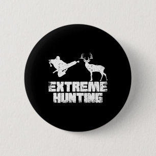 Funny Extreme Hunting Deer Karate Karate Martial A 6 Cm Round Badge