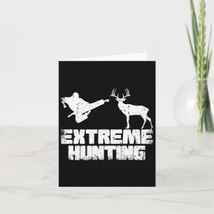 Funny Extreme Hunting Deer Karate Karate Martial A Card