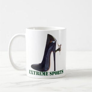 Funny Extreme Sports - Shoe Climbing Coffee Mug