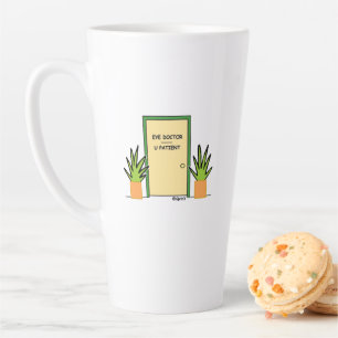 Funny Eye Doctor Optometrist Ophthalmologist Latte Mug