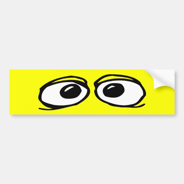 Funny Eyeballs Bumper Sticker (Front)