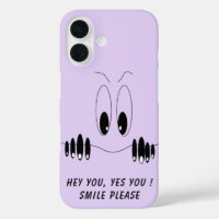 Funny Eyes iPhone Case Custom Colour and Text
