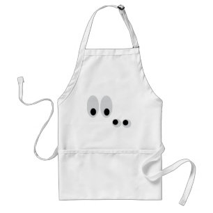 funny eyes standard apron