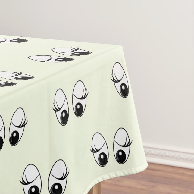 Funny Eyes Tablecloth or Choose Colour (In Situ)