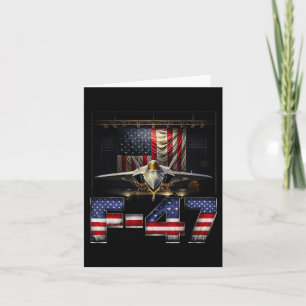 Funny F47 Fighter Jet Trump Card