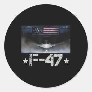 Funny F47 Fighter Jet Trump Shirt F-47 Jet Fighter Classic Round Sticker