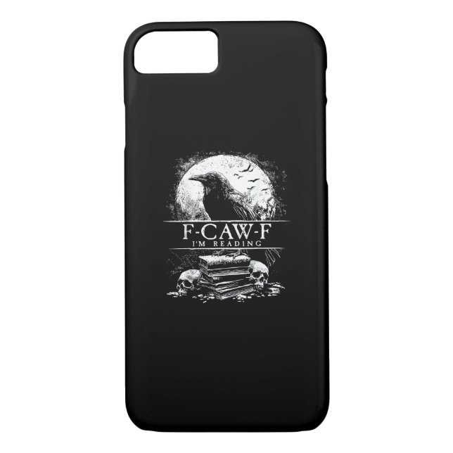 Funny F-Caw-F Books Skulls Gothic Case-Mate iPhone Case (Back)