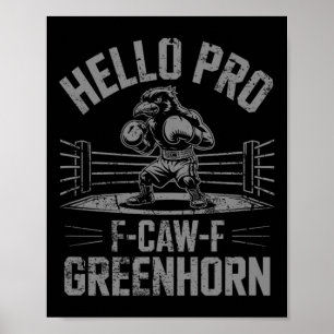 Funny F Caw F Boxing Crow  Poster
