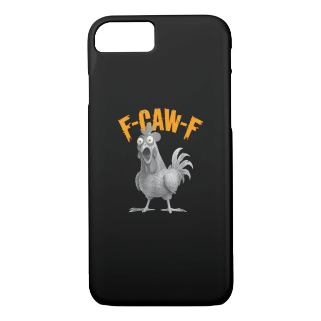 Funny F Caw F Chicken Classic Retro Style Case-Mate iPhone Case (Back)