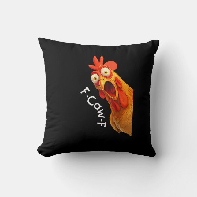 Funny F-Caw-F Chicken F-Caw-F Chicken Creative Cas Cushion (Front)