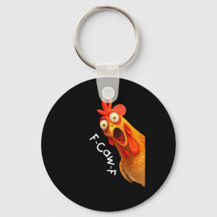 Funny F-Caw-F Chicken F-Caw-F Chicken Creative Cas Key Ring