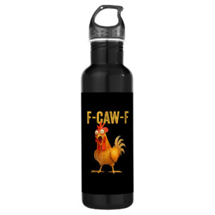 Funny F-Caw-F Chicken F-Caw-F Chicken Minimal Clea 710 Ml Water Bottle
