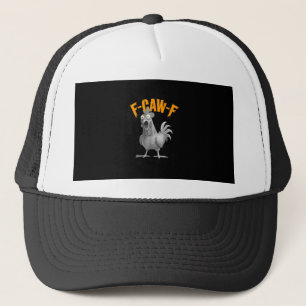 Funny F-Caw-F Chicken F-Caw-F Chicken Retro Classi Trucker Hat