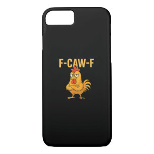 Funny F-Caw-F Chicken F-Caw-F Chicken Rooster Meme iPhone 8/7 Case