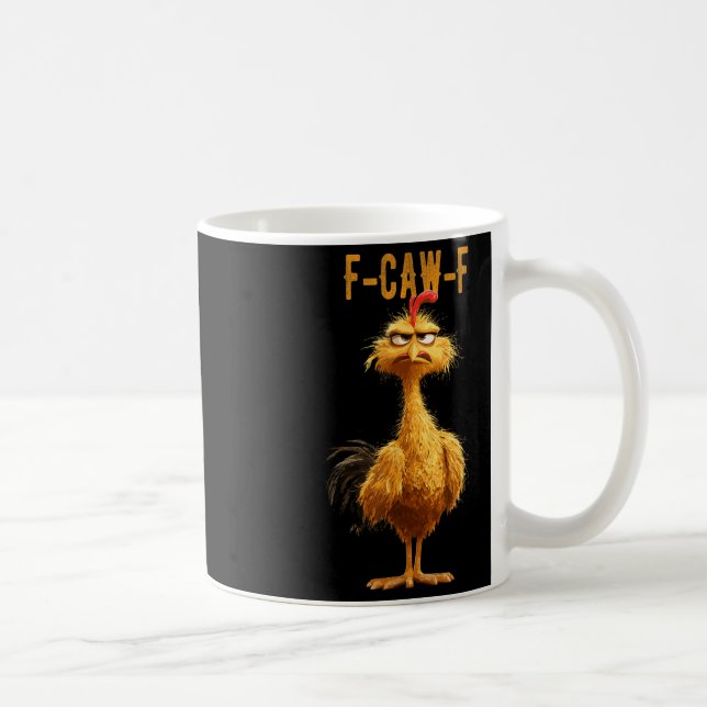Funny F-caw-f Chicken, Fcawf Chicken  Coffee Mug (Right)
