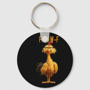 Funny F-caw-f Chicken, Fcawf Chicken  Key Ring