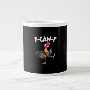 Funny F-Caw-F Chicken FCAWF Chicken Large Coffee Mug