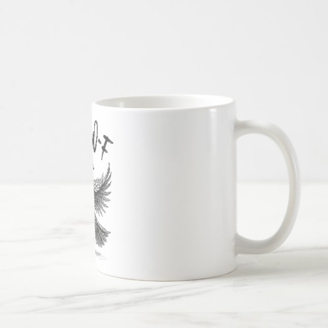 Funny F-caw-f Chicken Fcawf Crow Graphic Funny Mem Coffee Mug (Right)