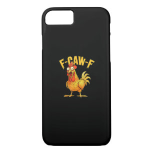 Funny F-Caw-F Chicken – Hilarious Crow Graphic Hum iPhone 8/7 Case