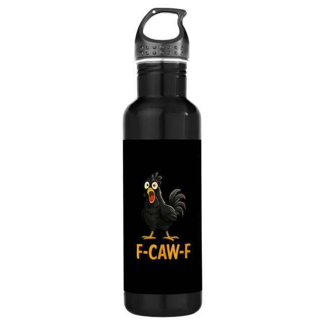 Funny F-Caw-F Chicken Shirts F-Caw-F Chicken 710 Ml Water Bottle (Front)
