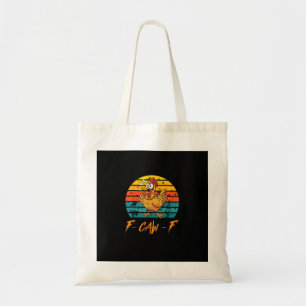Funny F-Caw-F Chicken Shirts Sunset Vintage F-Caw- Tote Bag